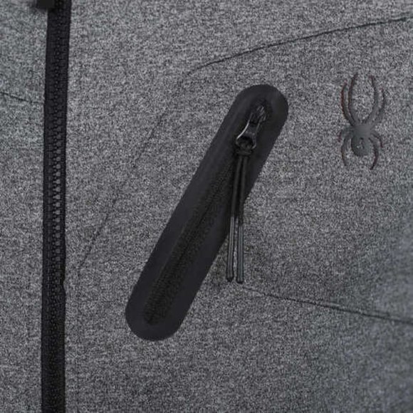 Spyder Jackets & Coats Nwt Spyder Active Mens Full Zip Jacket In Gray Poshmark